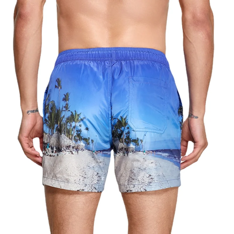 Trunks Board Surf - Seobean-Short de bain doublé pour homme,