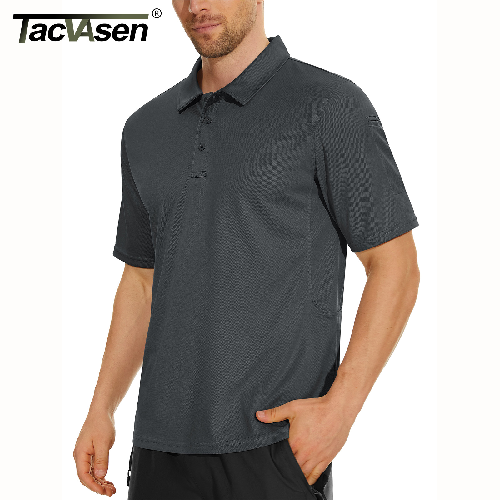 Polo Shirt Pique - TACVASEN été coloré mode Polo t-shirts