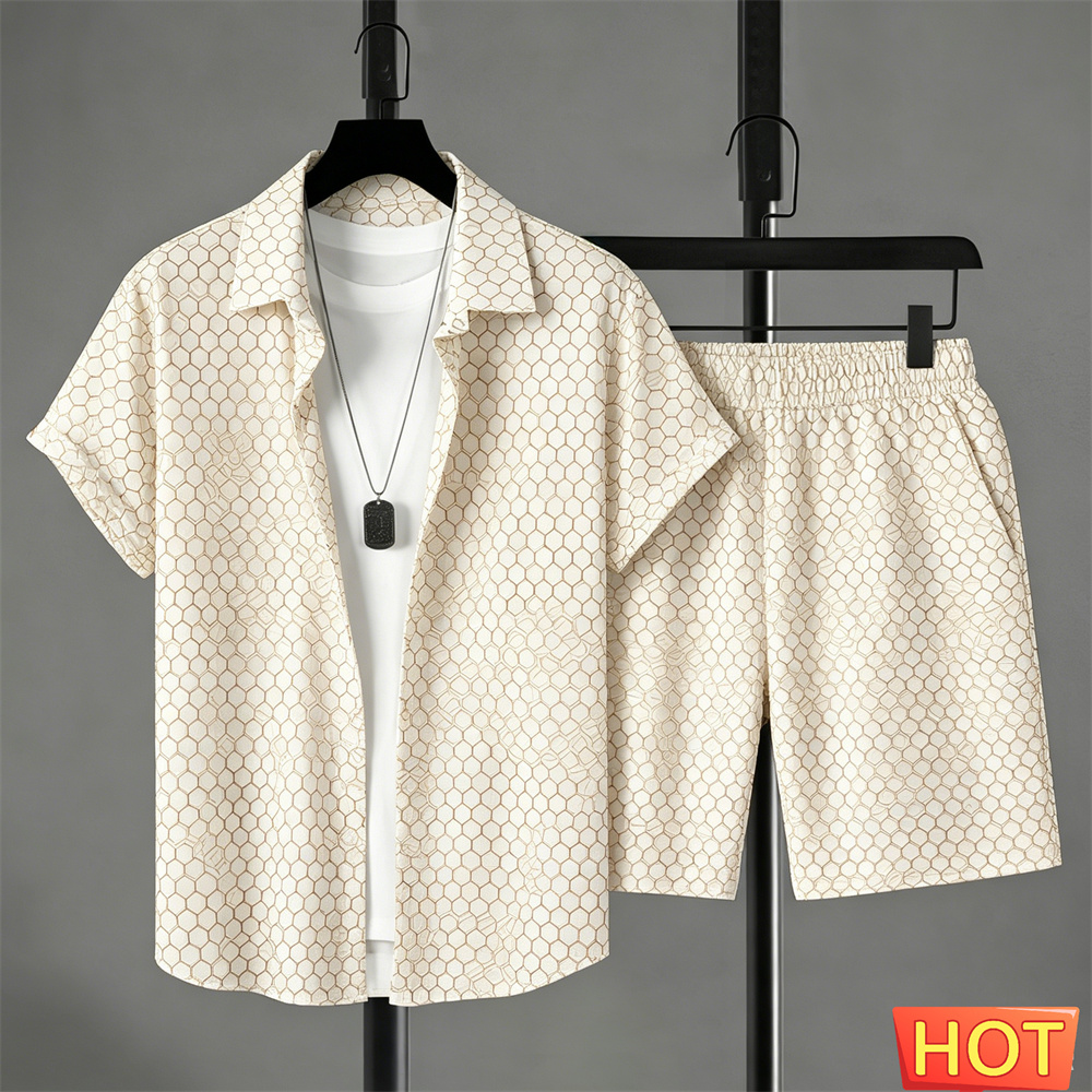 Shirt Camp Collar - Ensemble Chemise Homme Été Dégradé et