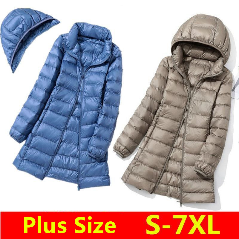 Packable Hat Nylon - Doudoune longue pliable ultralégère pour femme