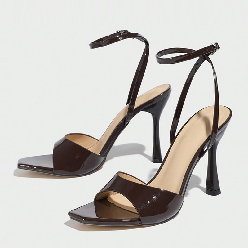 Casual Sandal Leather - Liyke nouvelle mode carré bout ouvert