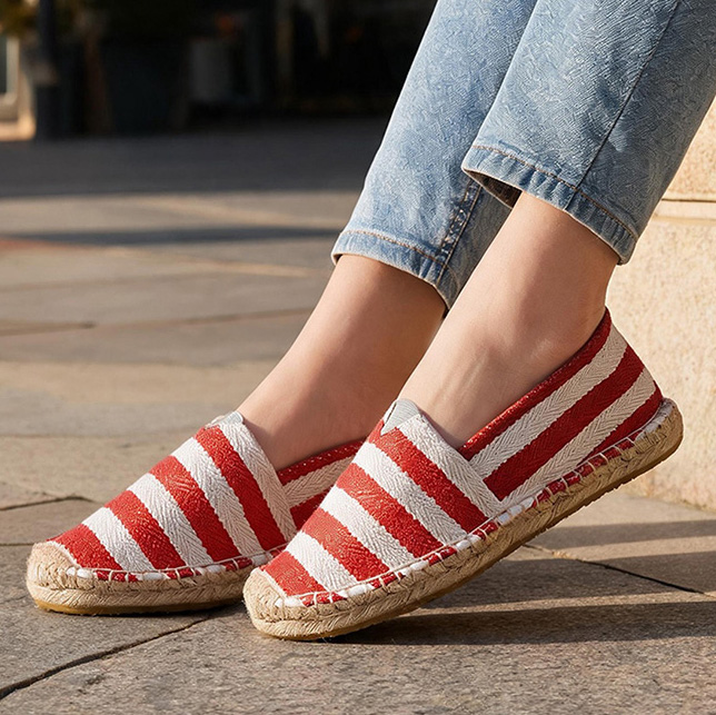 Espadrille Slip On - Chaussures en toile respirantes pour femmes,