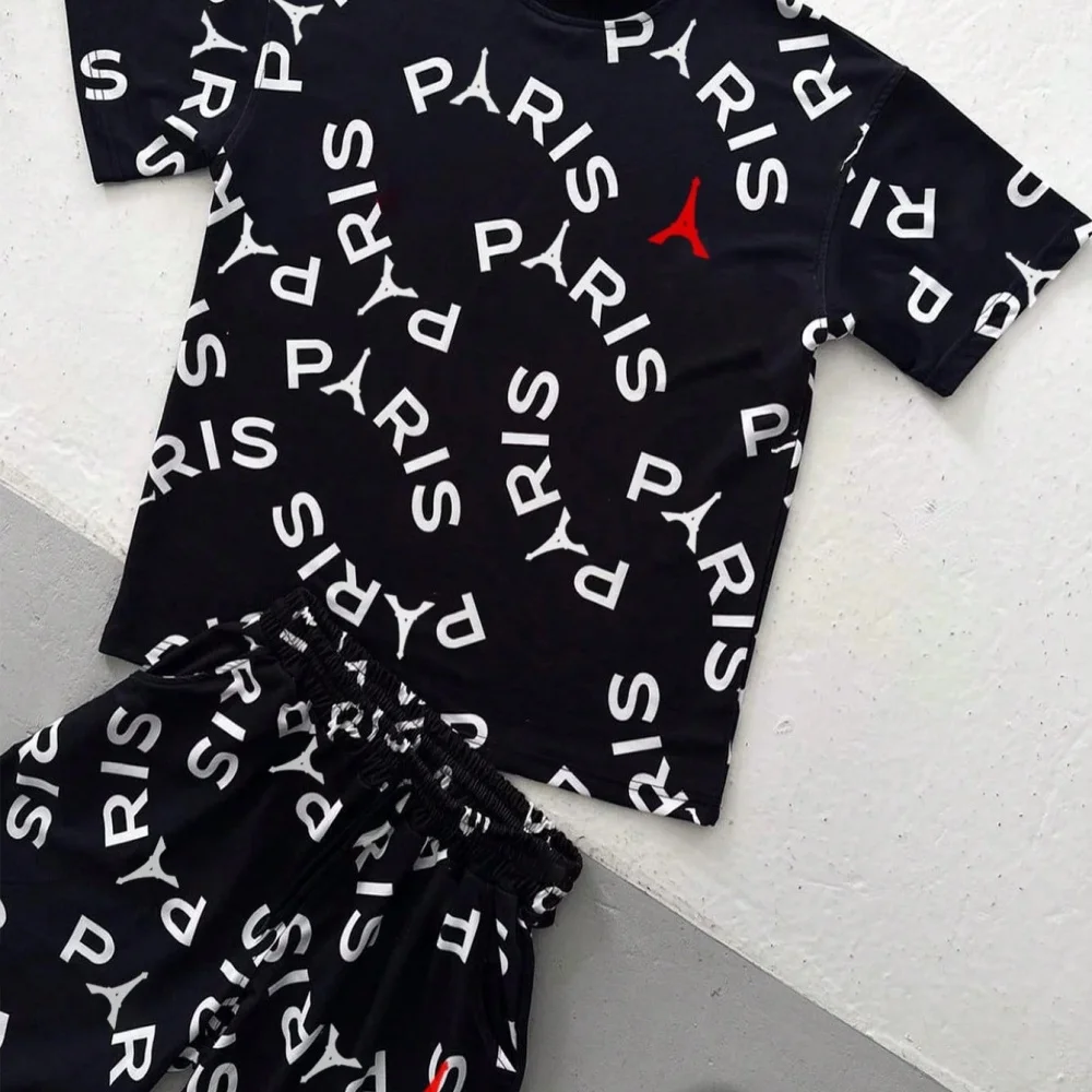 Tee Graphic Print - Ensemble T-shirt à manches courtes et