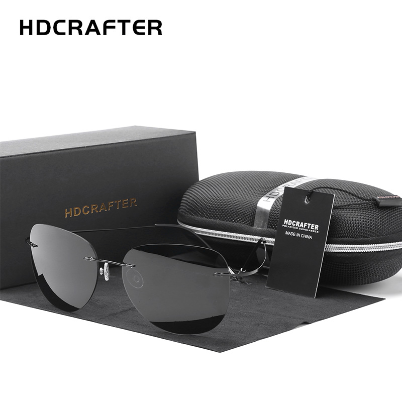 Sunglasses Aviator Polarized - HDLosFTER-Lunettes de soleil polarisées en titane