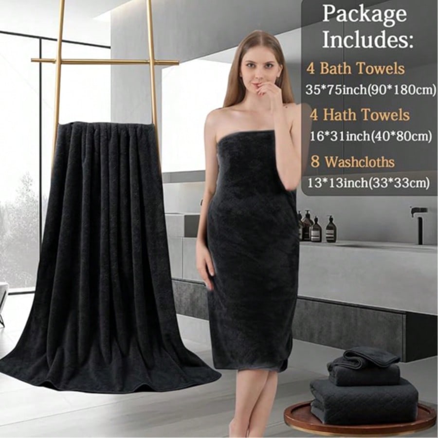 Beach Towel Large - Ensemble de serviettes de bain surdimensionnées,