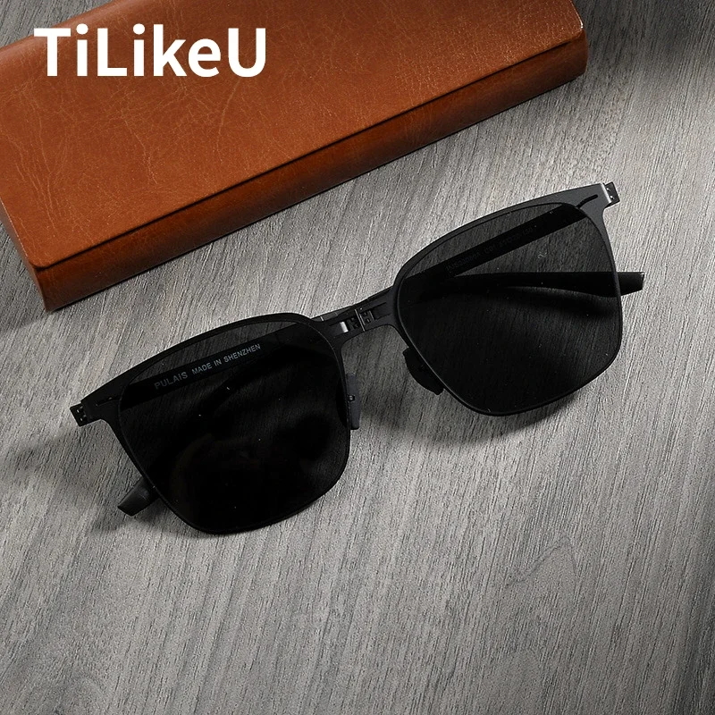 Sunglasses Aviator Polarized - Lunettes de soleil pliantes carrées Ultra-fines