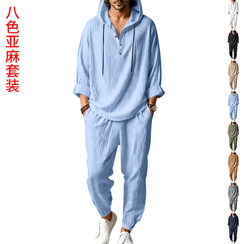 Short Linen Drawstring - Ensemble 2 pièces en lin pour