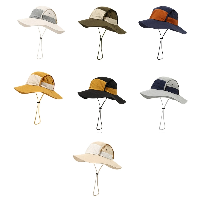 Packable Hat Nylon - Chapeau pêcheur d'extérieur pliable, unisexe, à