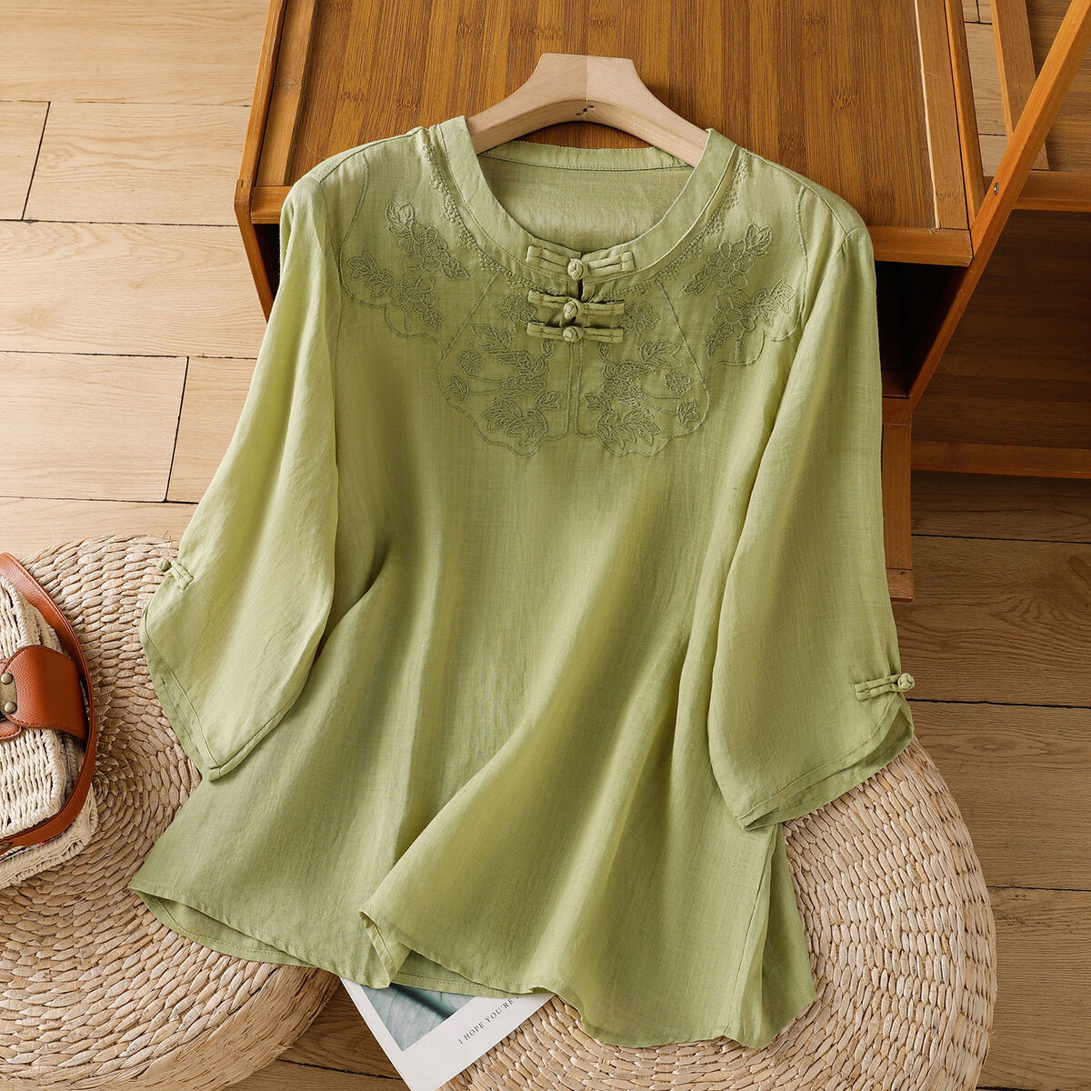 Shirt Camp Collar - Chemise sans manches en coton et