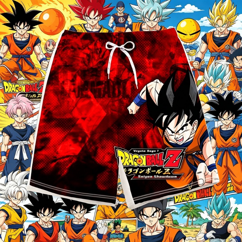 Swim Trunk Quick Dry - Shorts pour enfants imprimés Dragon Ball