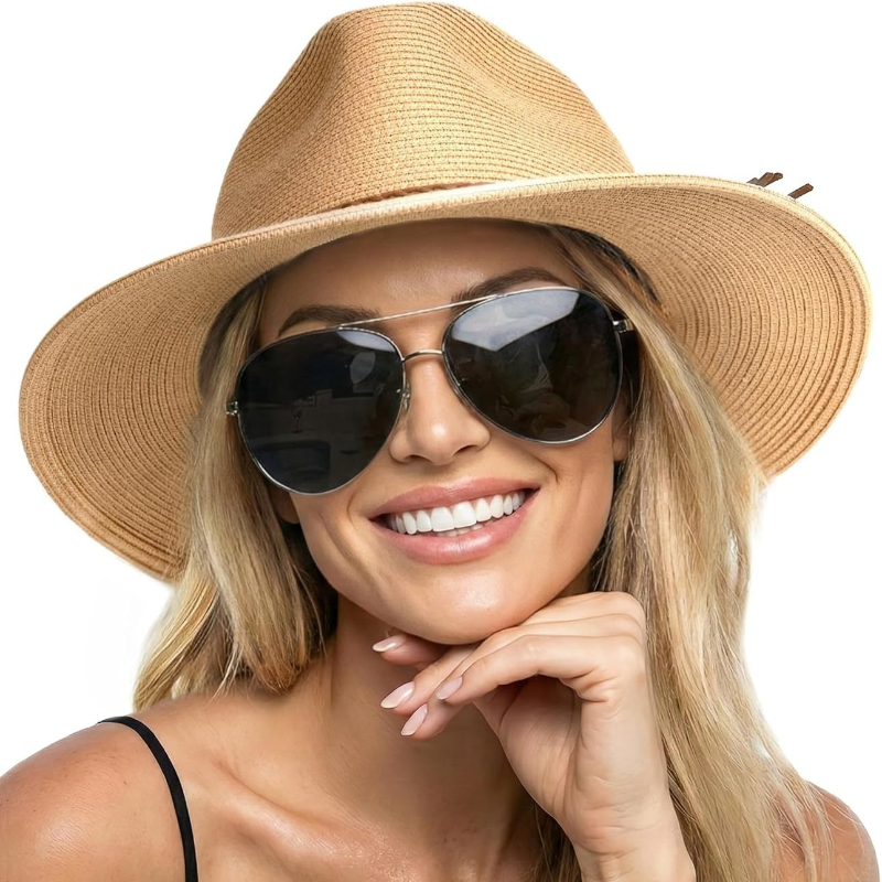 Bucket Hat Straw - Chapeau de soleil d'été en paille