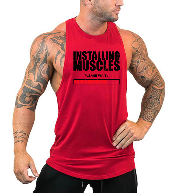 Tank Top Muscle - Installation des Muscles, veuillez attendre, gilet