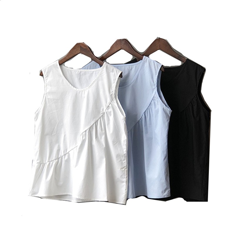 Shirt Camp Collar - Débardeur ample et décontracté en coton