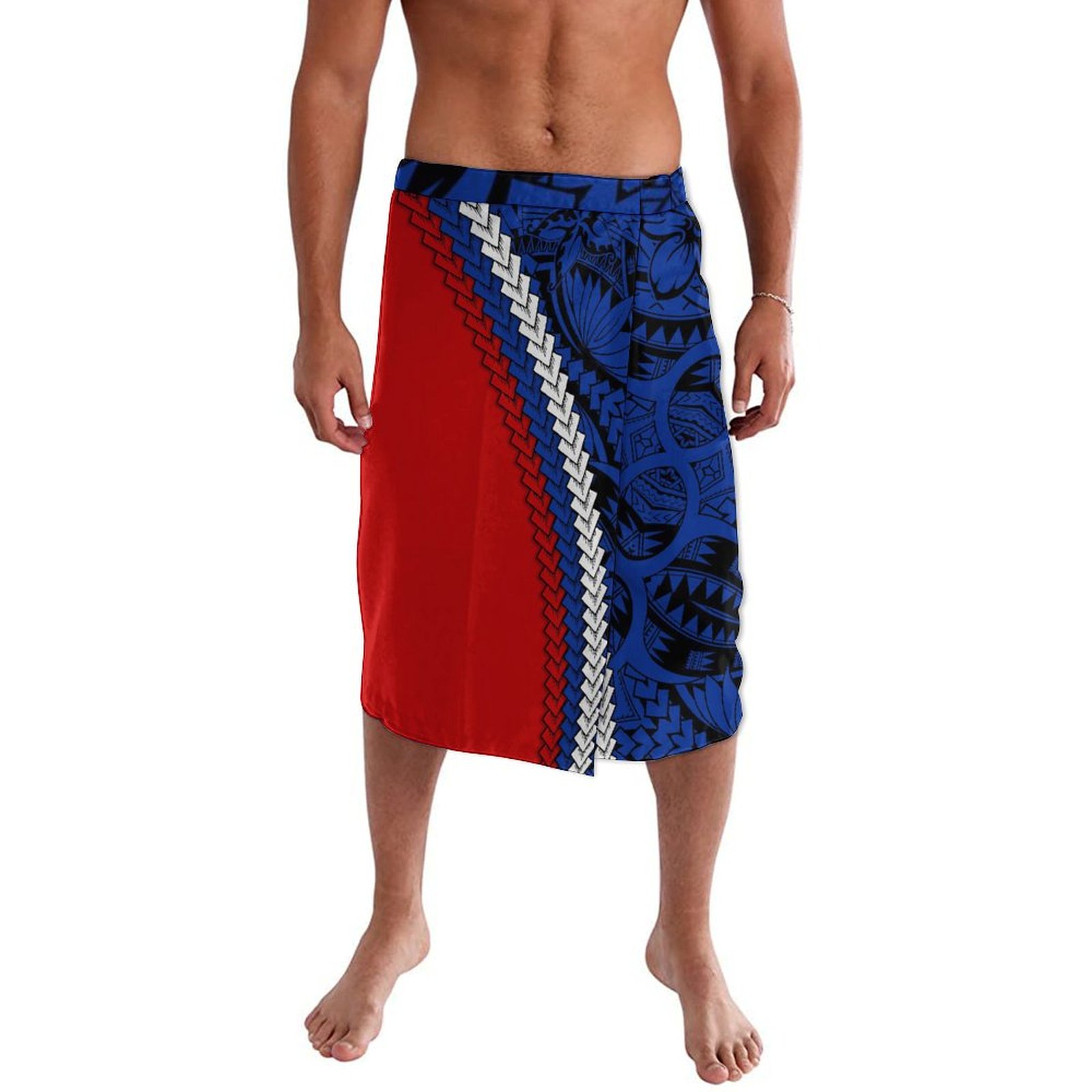 Sarong Men Wrap - Robe ronde de plage hawaïenne pour