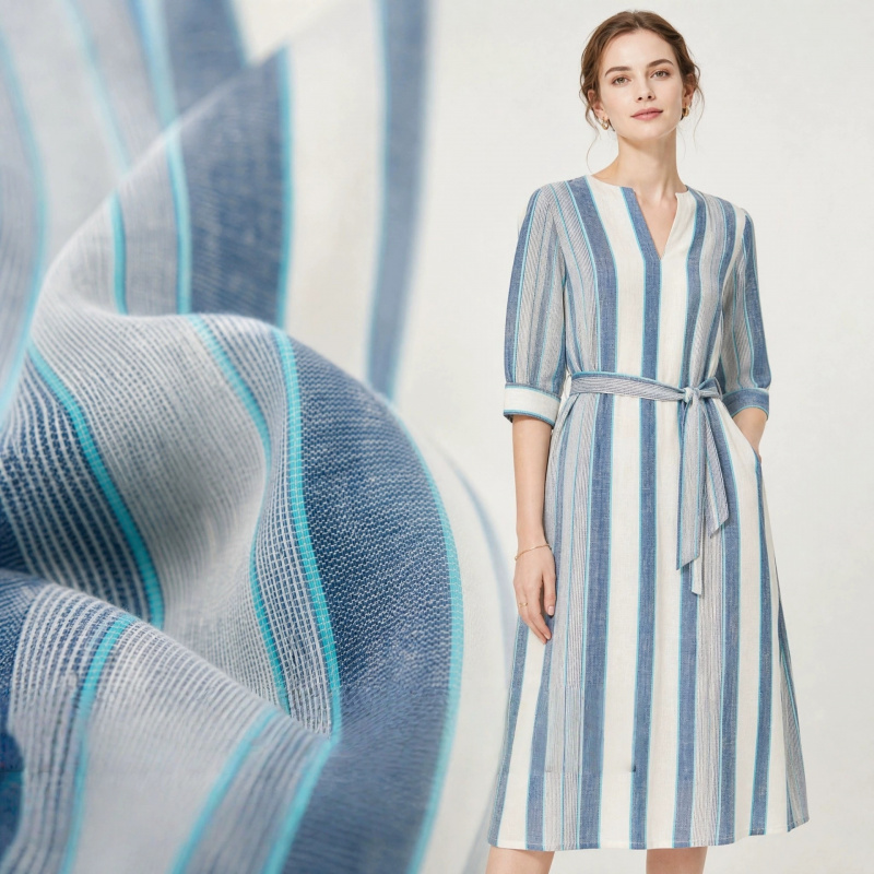 Linen Shirt Breathable - Tissu respirant en coton et lin
