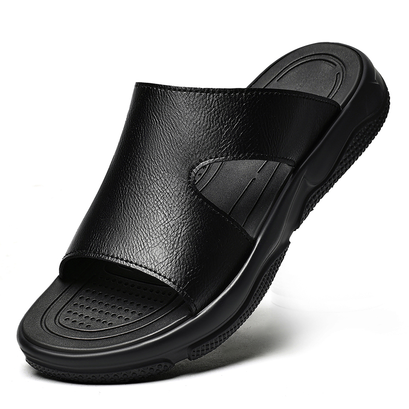 Sandales à enfiler en cuir pou - Flip Flop Leather Men avis et prix