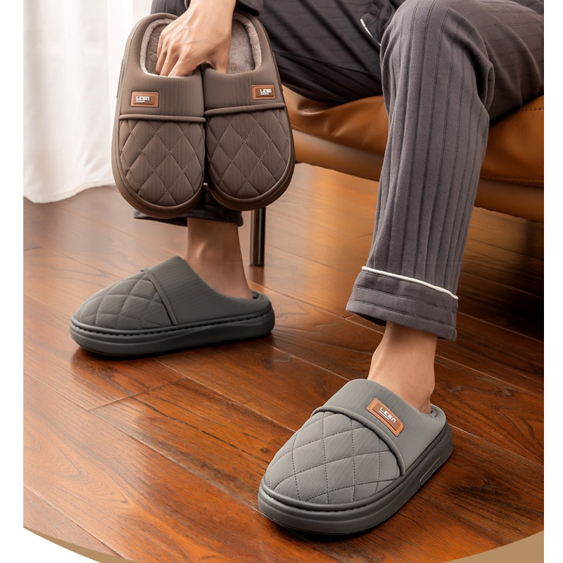 Pantoufles chaudes d'hiver pou - Flip Flop Leather Men avis et prix