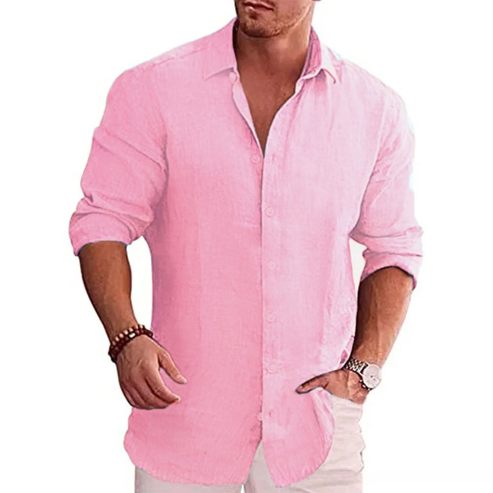 Chemise à manches longues pour - Linen Shirt Breathable avis et prix