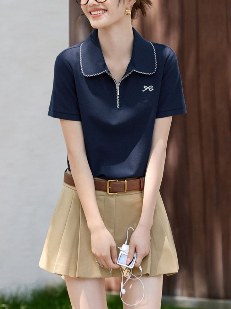 T-shirt pour femme, coupe ajus - Polo Shirt Pique avis et prix