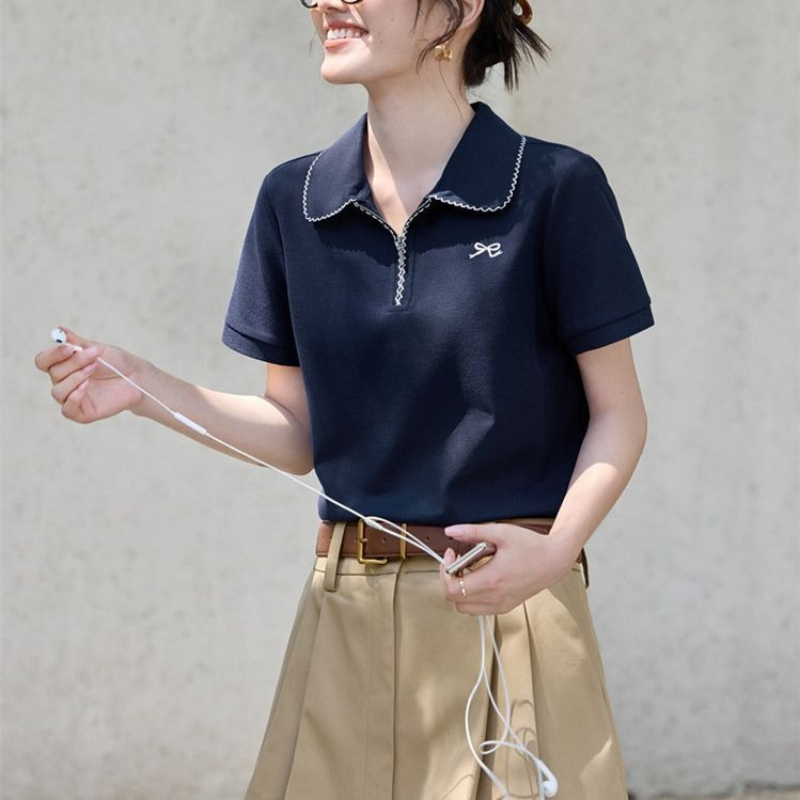 T-shirt pour femme, coupe ajus - Polo Shirt Pique avis et prix