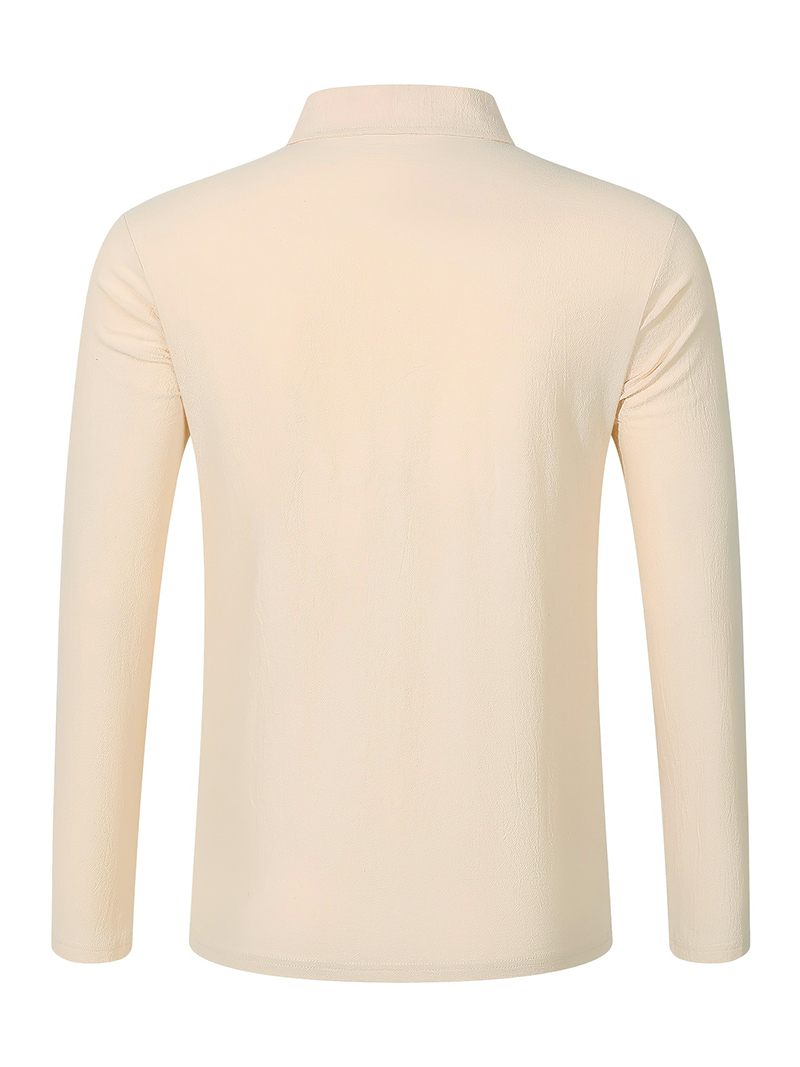 Polo à manches longues en méla - Linen Shirt Breathable avis et prix