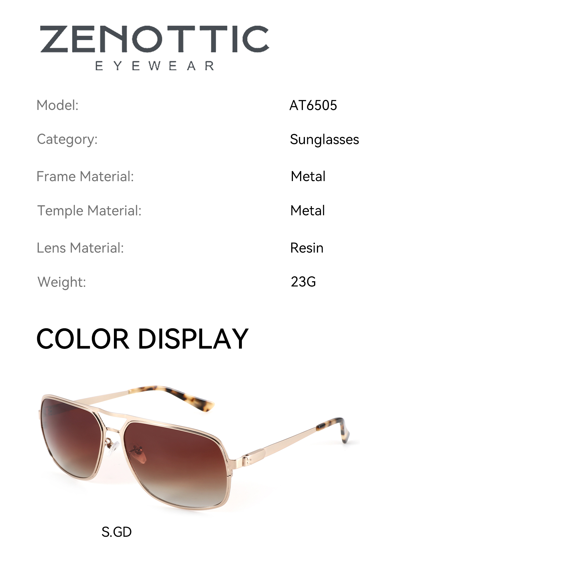 ZENOTTIC (taille XL) lunettes  - Sunglasses Aviator Polarized avis et prix