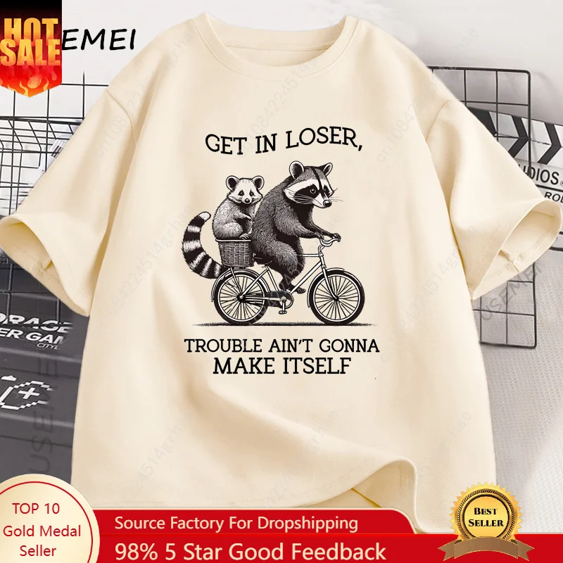T-shirt « Get in Loser » avec  - Tee Graphic Print avis et prix