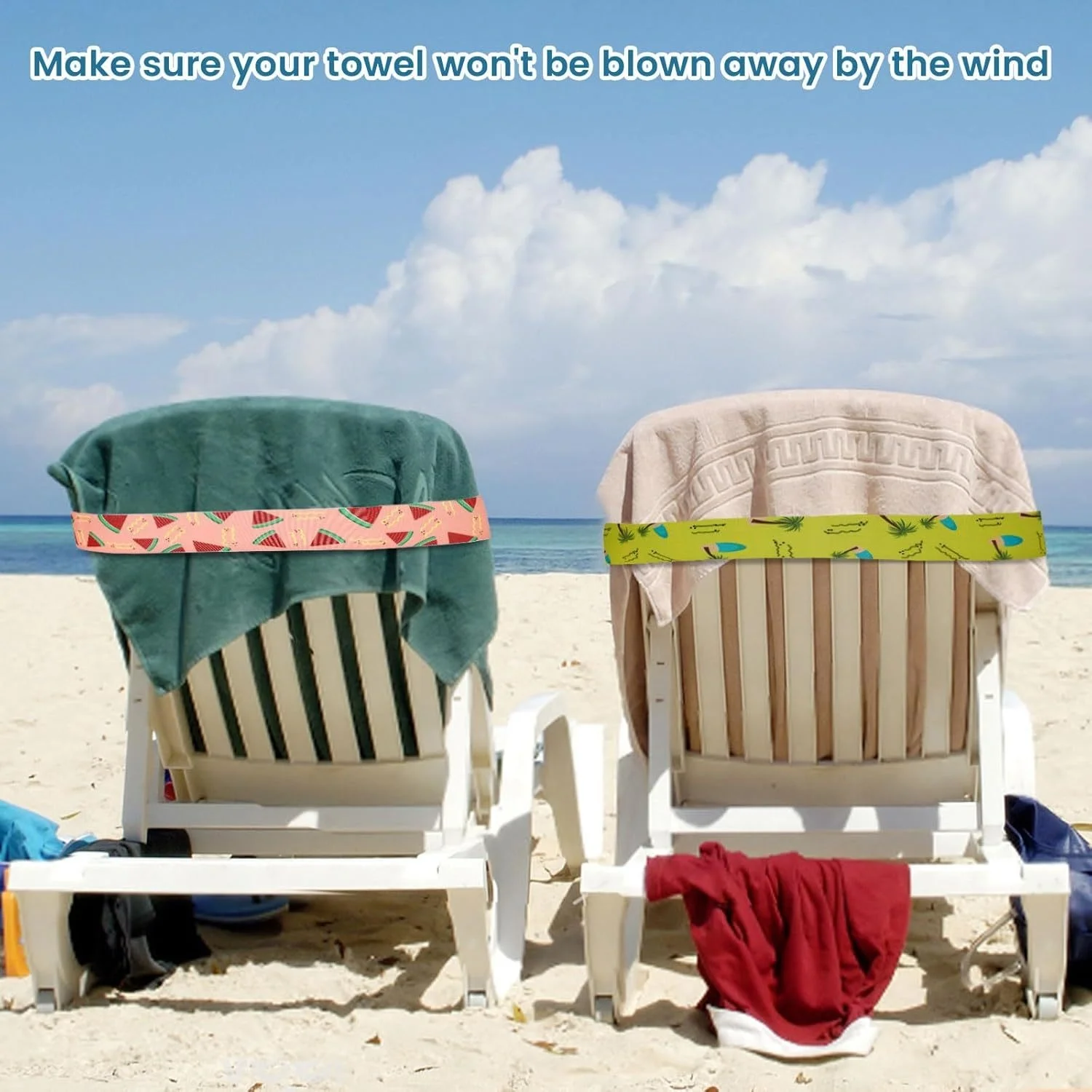 Grands élastiques pour serviet - Beach Towel Large avis et prix