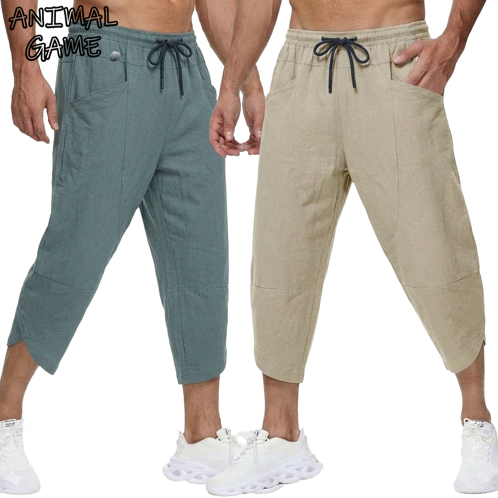Pantalon court décontracté en  - Short Linen Drawstring avis et prix