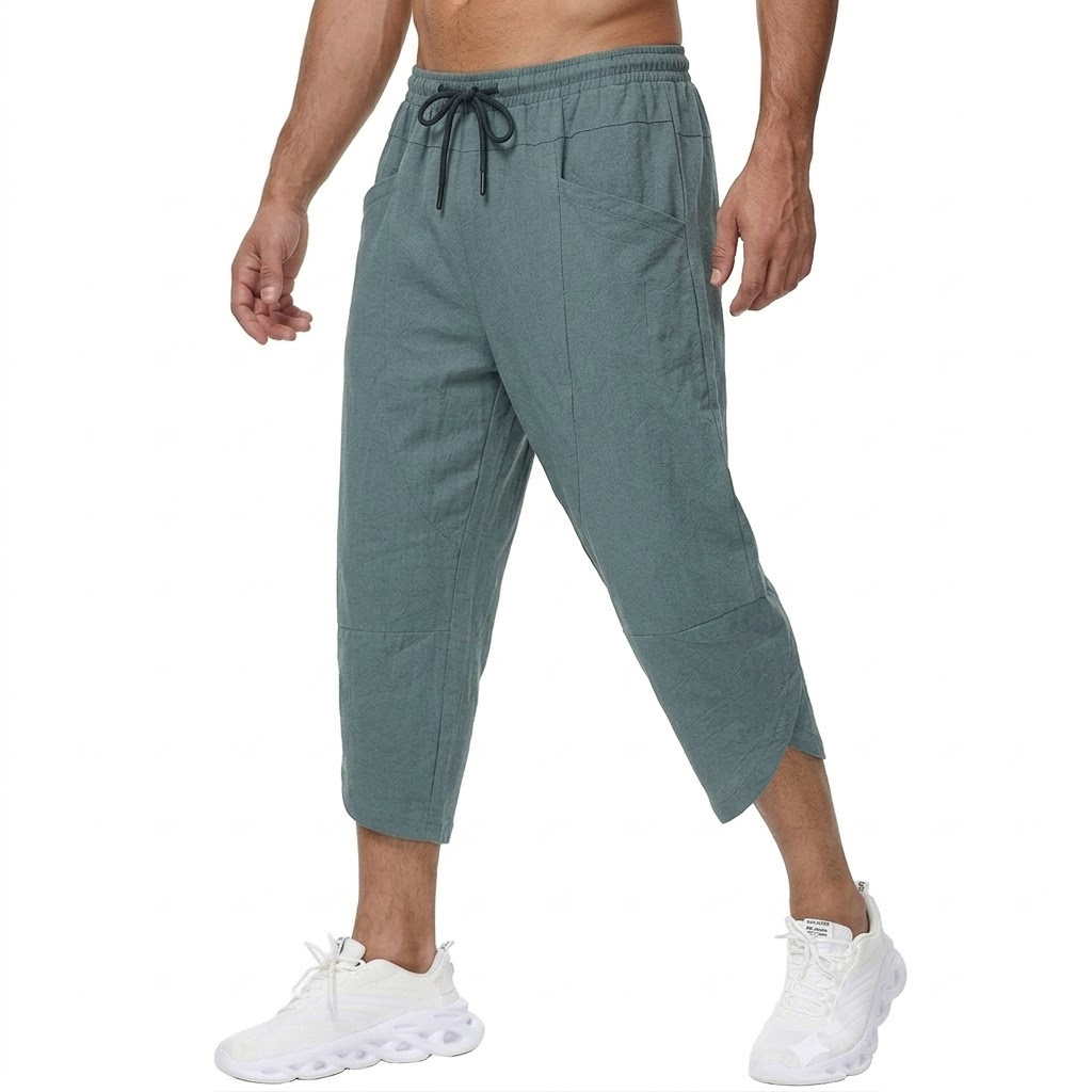 Pantalon court décontracté en  - Short Linen Drawstring avis et prix
