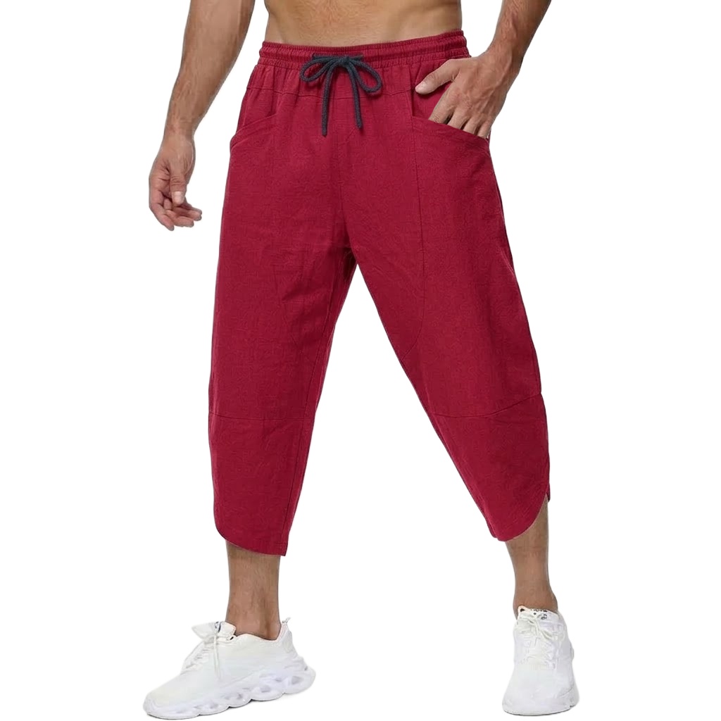 Pantalon court décontracté en  - Short Linen Drawstring avis et prix