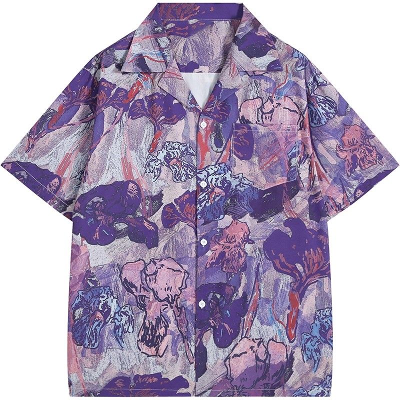 Chemise unisexe à manches cour - Resort Shirt Floral avis et prix