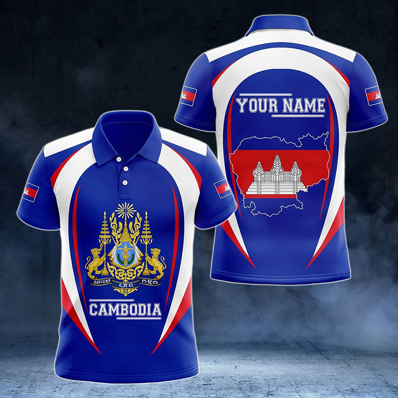 Polo personnalisé avec drapeau - Shirt Camp Collar avis et prix