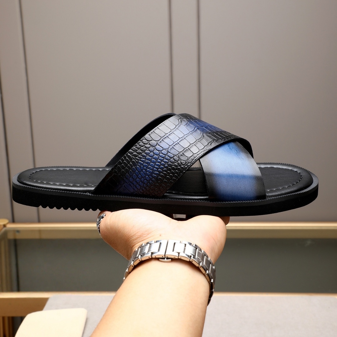 Sandales de luxe pour hommes,  - Flip Flop Leather Men avis et prix