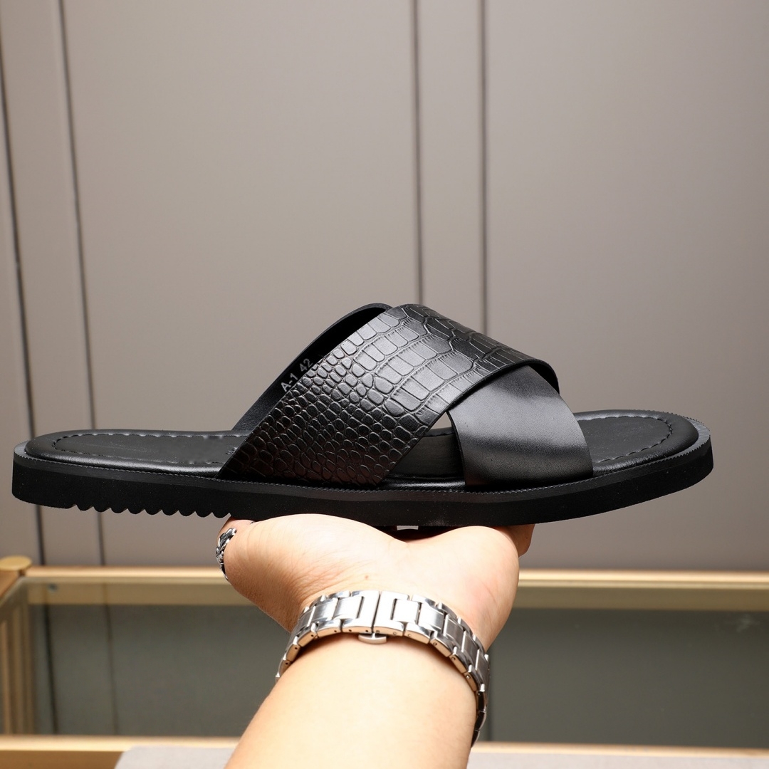 Sandales de luxe pour hommes,  - Flip Flop Leather Men avis et prix