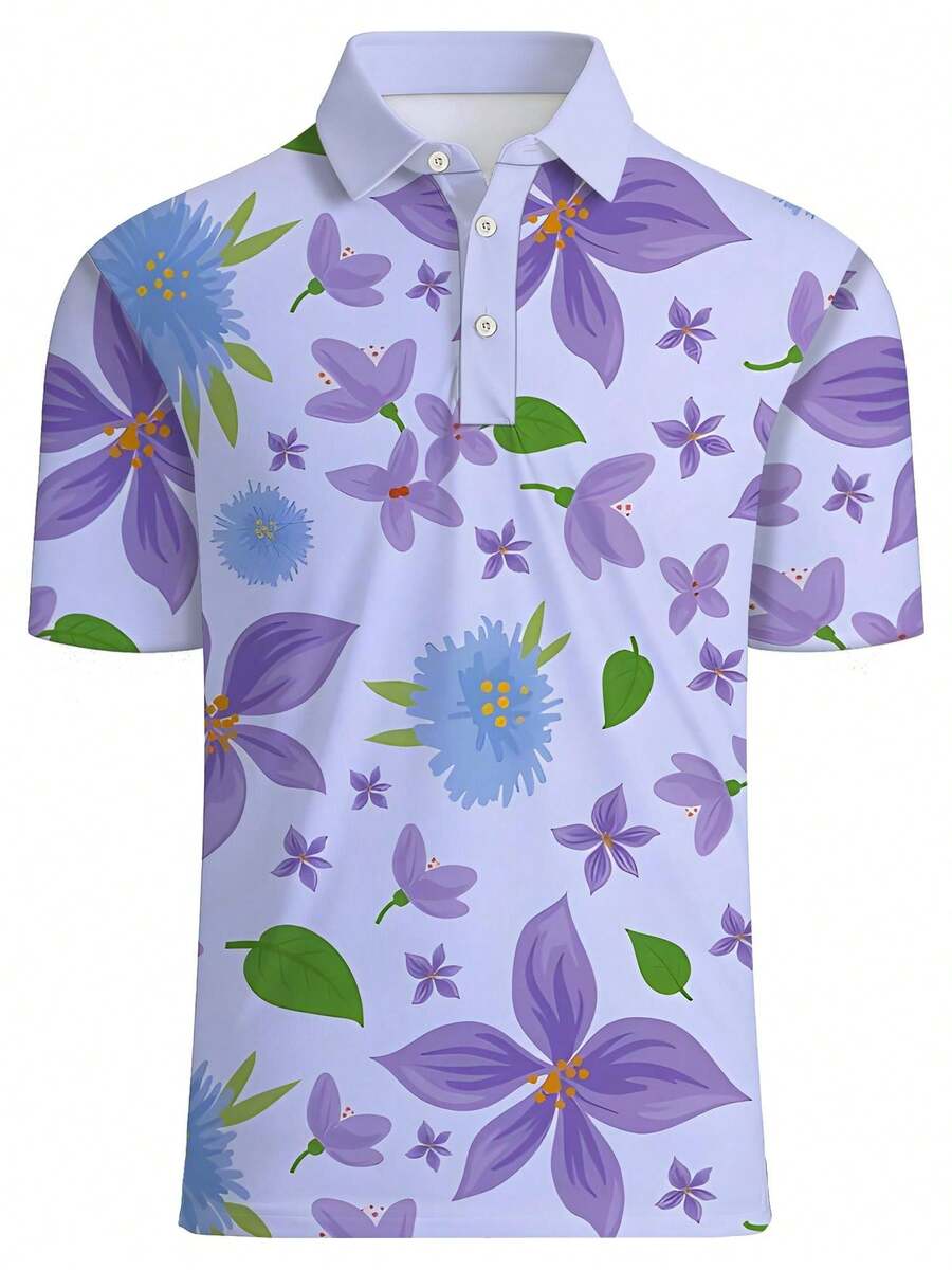 Chemise piqué à imprimé floral - Polo Shirt Pique avis et prix