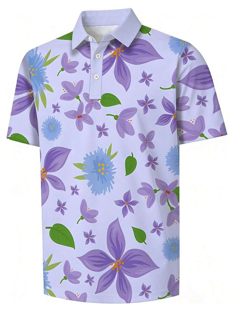 Chemise piqué à imprimé floral - Polo Shirt Pique avis et prix