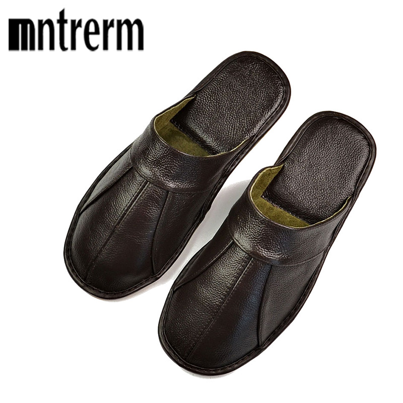 Mntrerm-Pantoufles à enfiler e - Flip Flop Leather Men avis et prix