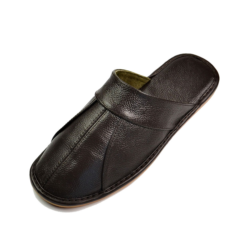 Mntrerm-Pantoufles à enfiler e - Flip Flop Leather Men avis et prix