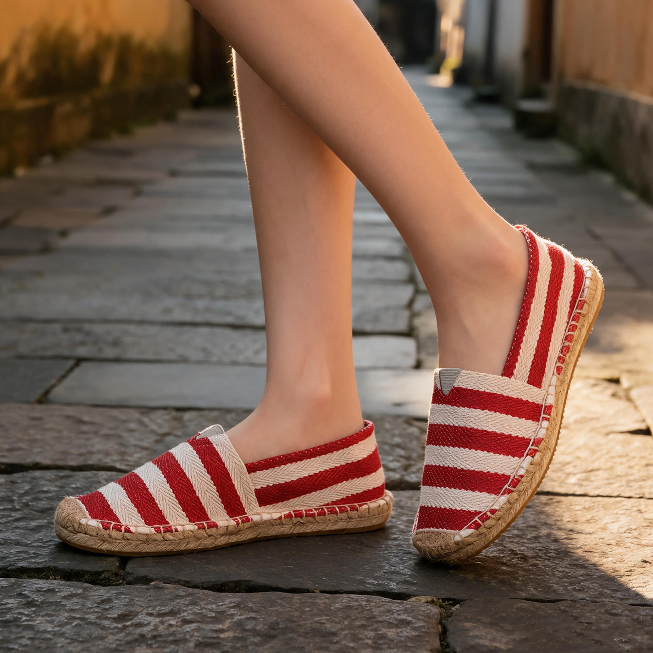 Chaussures en toile respirante - Espadrille Slip On avis et prix
