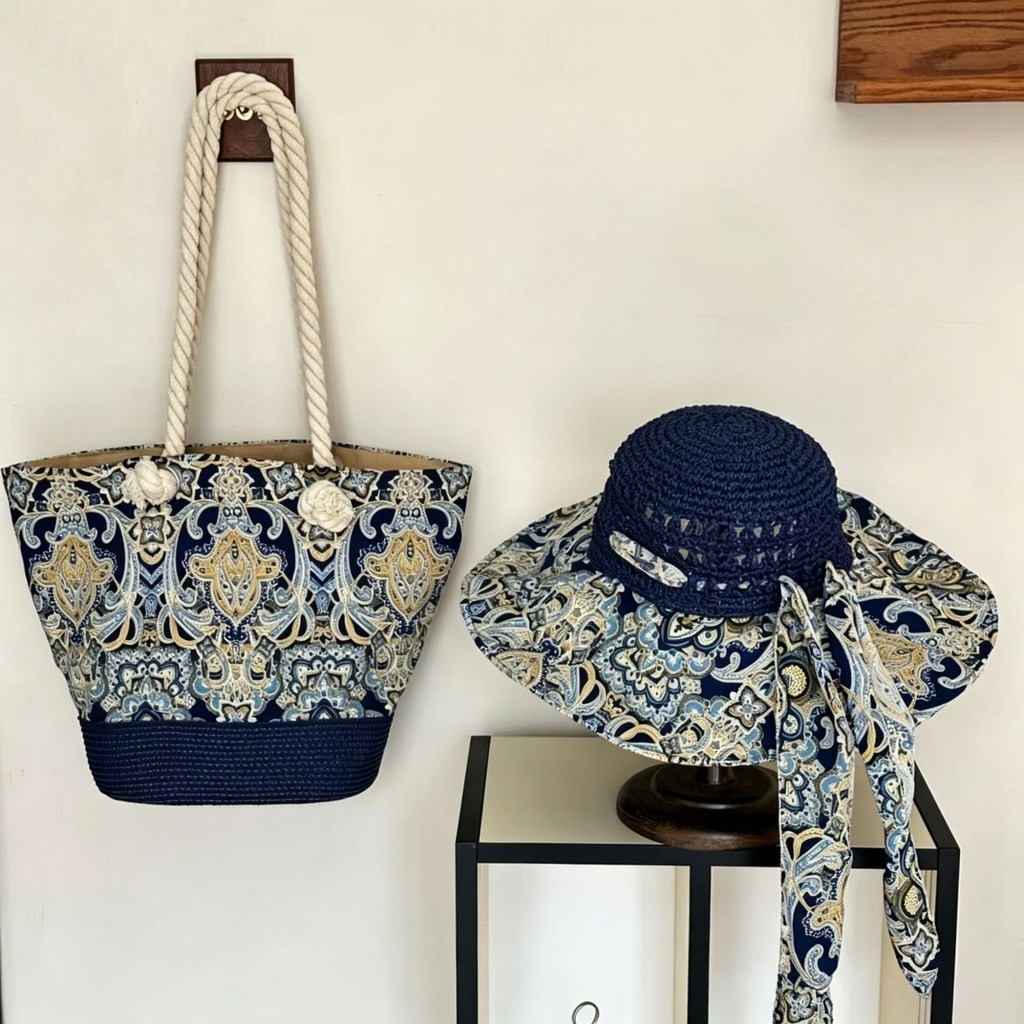 Ensemble Chapeau de Soleil Boh - Bucket Hat Straw avis et prix