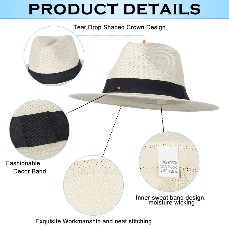Chapeau Panama en paille d'été - Bucket Hat Straw avis et prix