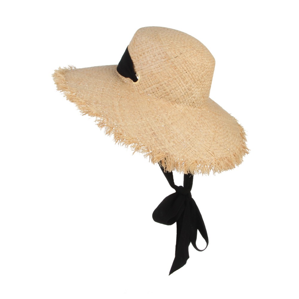 Nouveau grand chapeau de paill - Bucket Hat Straw avis et prix