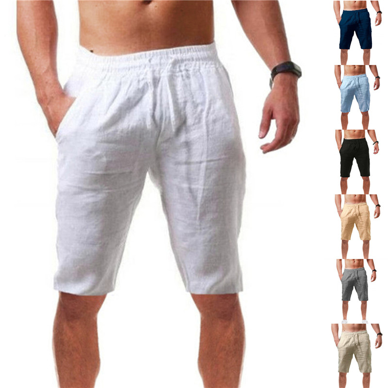 Nouveaux shorts en coton pour  - Short Linen Drawstring avis et prix