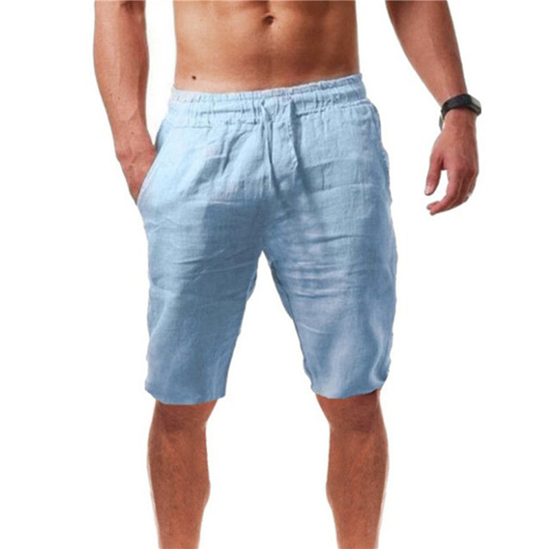 Nouveaux shorts en coton pour  - Short Linen Drawstring avis et prix