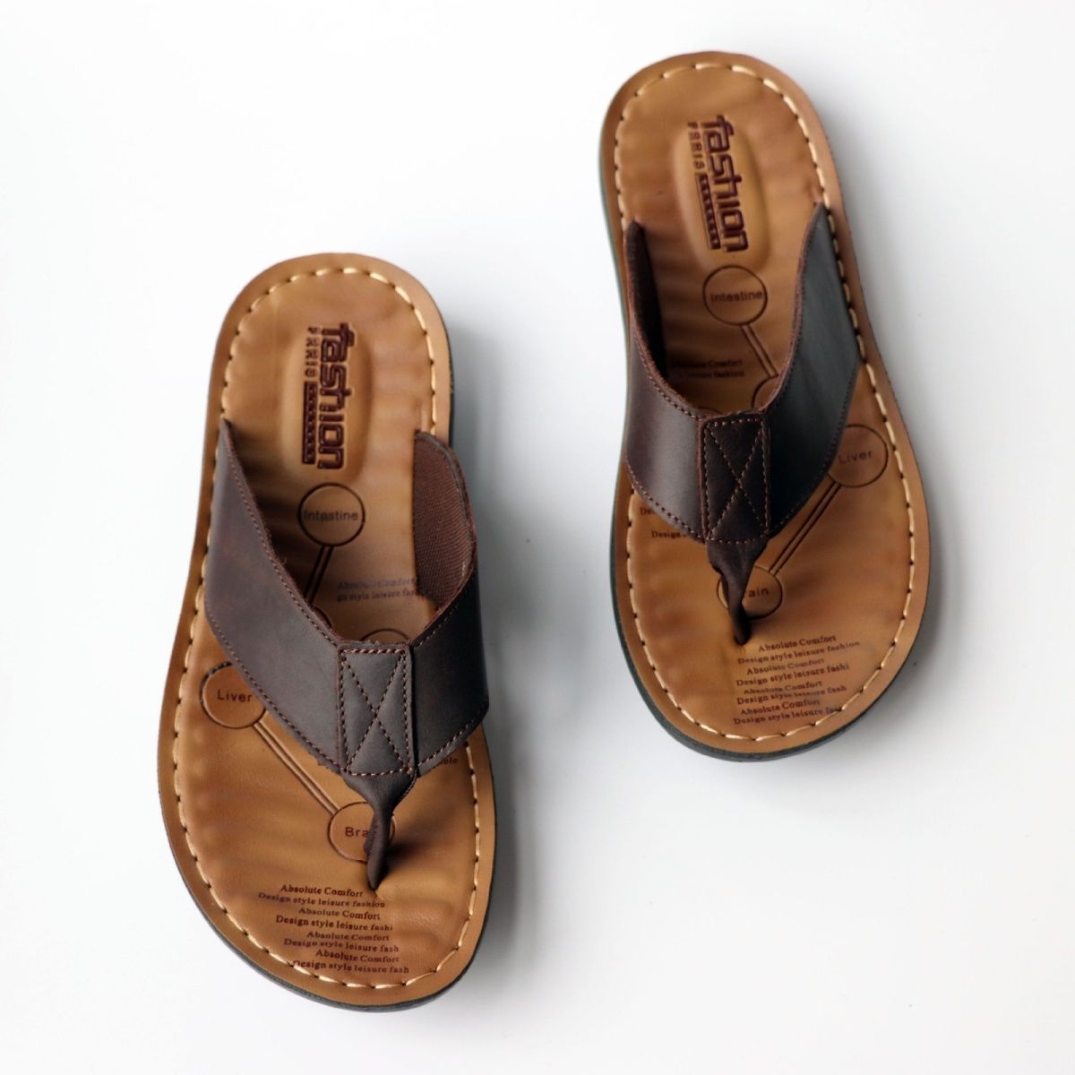 Chaussures d'été pour hommes,  - Flip Flop Leather Men avis et prix
