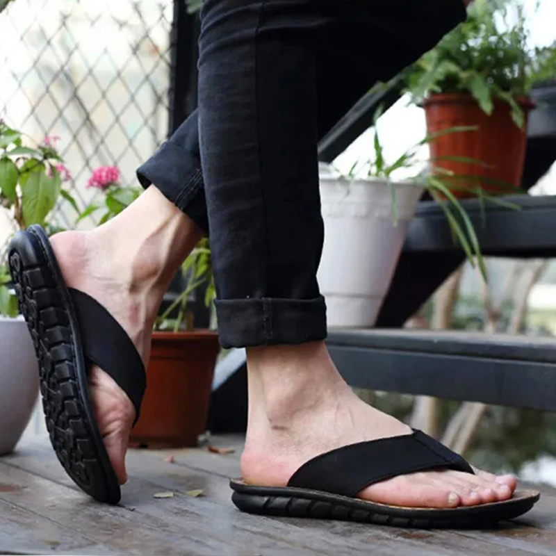 Chaussures d'été pour hommes,  - Flip Flop Leather Men avis et prix