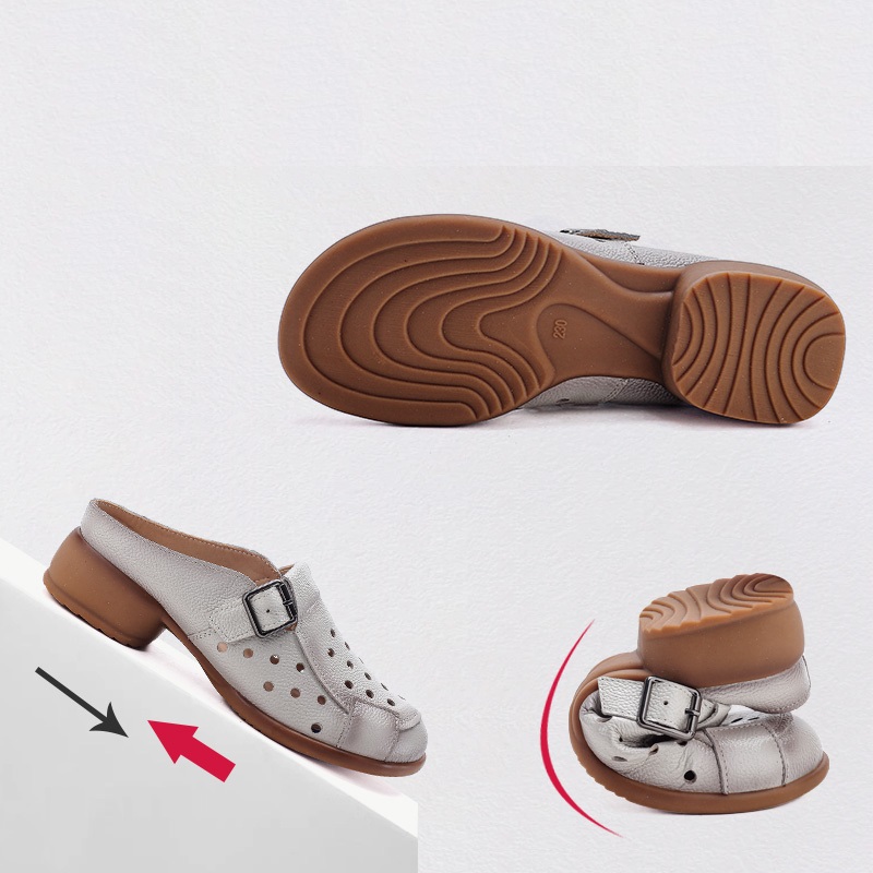 Nouvelles sandales à talon bas - Casual Sandal Leather avis et prix