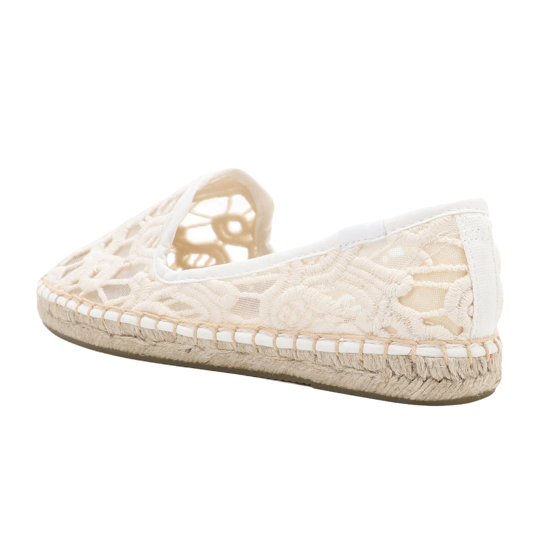 Espadrilles plates en dentelle - Espadrille Slip On avis et prix