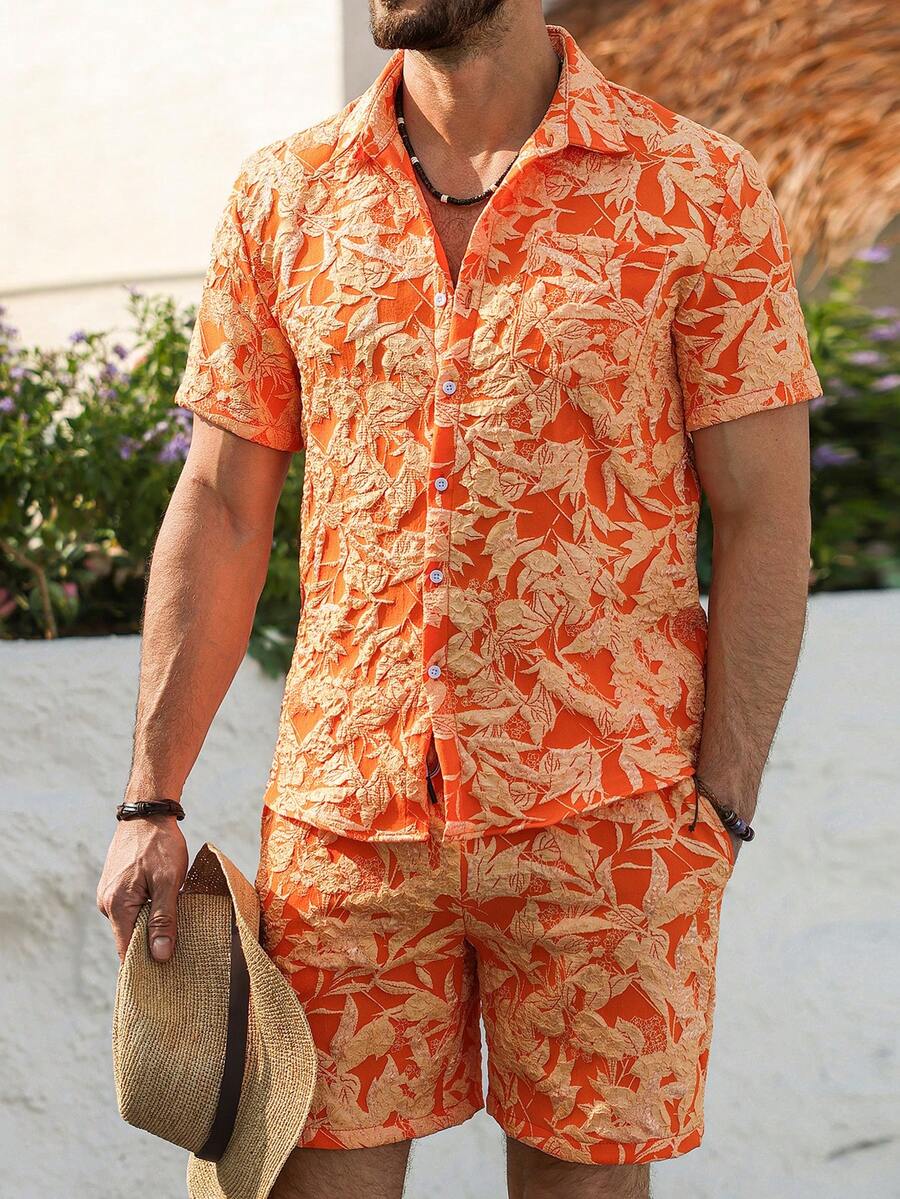 Ensemble 2 pièces pour homme G - Resort Shirt Floral avis et prix